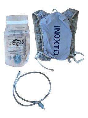 INOXTO Light Blue Hydration Backpack with Drinking Bladder